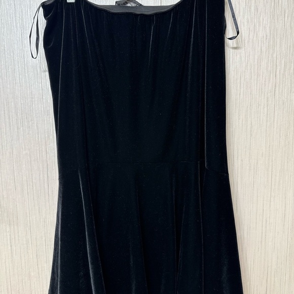 Alex Evenings Velvet Skirt 2X Flared Side Hem Elastic Waist - Picture 4 of 7